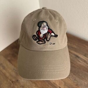 Disney Grumpy Dwarf Golf Hat Ahead Tan Embroidered Strapback Cap